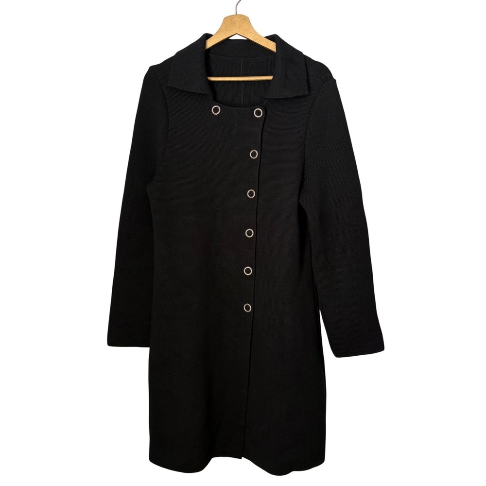 Wolford‎ 100% Wool Black Coat